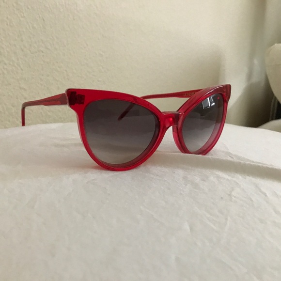 Red Cat Eye Wildfox Sunglasses - Picture 2 of 4